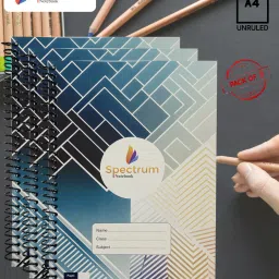 Spiral Notebook A4 Notebook PLAIN AND UNRULLED 180 Pages-image-92