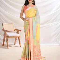 Ethnielle Pure Crepe Saree-image-76