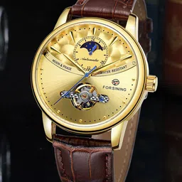 FORSINING Men Dial & Leather Straps Analogue Watch FSG8179M3G1-image-57