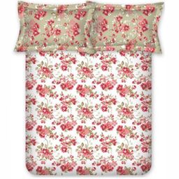 BOMBAY DYEING Blumen Red Floral 104 TC Cotton Queen Bedsheet Set-2.24 m X 2.54 m-image-39