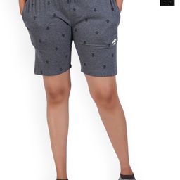 FEEL TRACK Women Pack Of 2 Cotton Printed Shorts-image-47