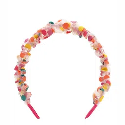 Aye Candy Girls Polka Dot Ruffle Hairband-33