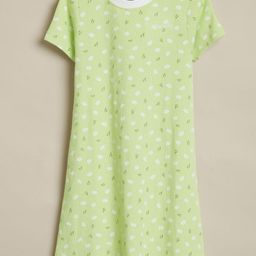 Allen Solly Junior Girls Floral Printed Pure Cotton Round Neck A-Line Dress-picture-29