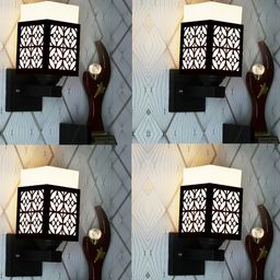 Gojeeva Brown Wood Square Wall Lamps-picture-21