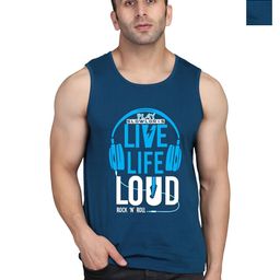 SLOWLORIS Men Pack Of 2 Typography Printed Round Neck Cotton Slim Fit T-Shirts-image-37