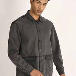 Bene Kleed Men Washed Sporty Jacket with Embroidered-picture-34