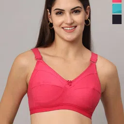 Boleem Pack Of 3 Full Coverage Non Padded Everyday Bra-picture-29