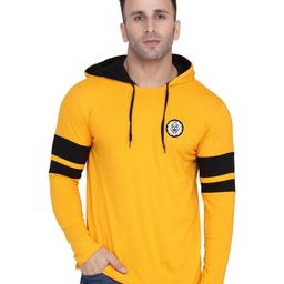 Blisstone Men Striped Hooded Slim Fit T-shirt-picture-8