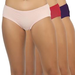 Shyygl Set of 3 Low-Rise Hipster Briefs-image-37