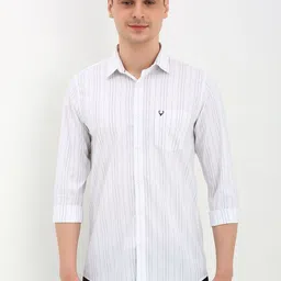 Allen Solly Men Slim Fit Opaque Striped Casual Shirt-image-84