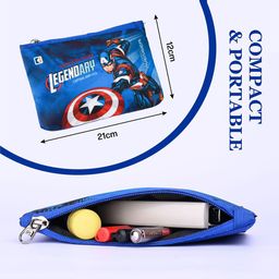 Kuber Industries Kids Set of 2 Printed Square Pencil Pouchs Cases Stationery image 2