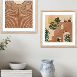 WALLLANE Set of 2 Wood Abstract Wall Paintings-picture-12