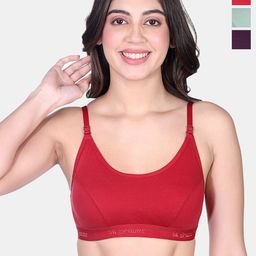 SKDREAMS Non Padded Non-Wired Women Pack of 3 Sports Bra Combo-33