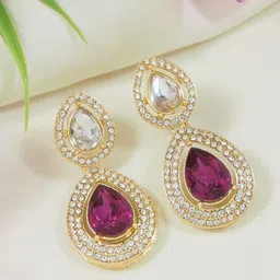 I Jewels Contemporary Drop Earrings-image-75