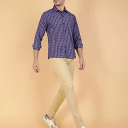 Stylecast X Kotty Spread Collar Checked Casual Shirt-image-43