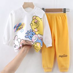 Bold N Elegant Kids Printed Pure Cotton Sweatshirt And Joggers-54
