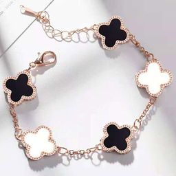 DressBerry Clover Rose Gold-Plated CharmAnti-Tarnish Bracelet-38