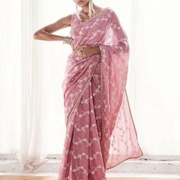 Varanga Ethnic Motifs Beads and Stones Saree-picture-16