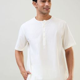 SleepZ by Raymond Men Chikankari Kurta-image-41