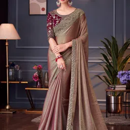 Mitera Embellished Embroidered Pure Chiffon Saree-32