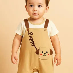 Kidbea Infants Printed Cotton Romper With T-Shirt-picture-17