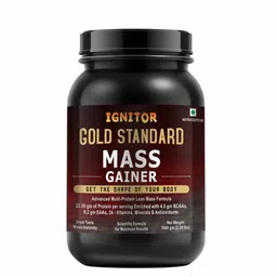 Ignitor Gold Standard Mass Gainer - 1 Kg - Chocolate Flavor-24
