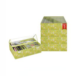 Aura Green Set of 5 Reusable Drawer Organiser Organisers-33