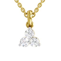Sparkles 3 Stone Lab Grown Diamonds Pendant-picture-19