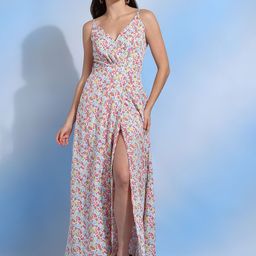 DODO & MOA Women Floral Printed Empire Maxi Dress-image-81