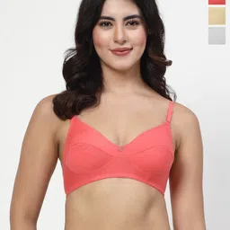 LILY Pack Of 3 Full Coverage Bra-11