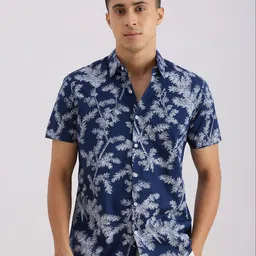 VALEN CLUB Floral Printed Spread Collar Casual Shirt-picture-0