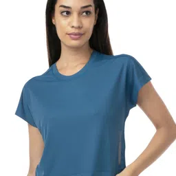THIRD ELEMENT Solid Regular Fit Crop Tee-image-34