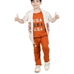 Smuktar garments Boys Orange Clothing Set-image-32