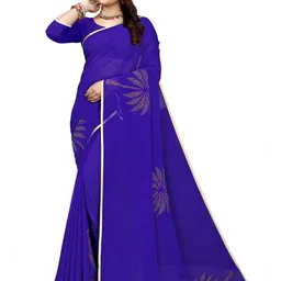 Pemal Designer Embellished Zari Pure Georgette Saree-picture-56