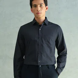 Arrow Slim Fit Geometric Printed Spread Collar Cotton Casual Shirt-picture-44