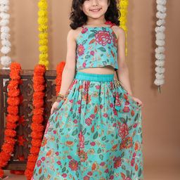 Kinder Kids Girls Printed Ready to Wear Lehenga &-image-54
