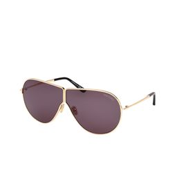 Tom Ford Unisex Grey Lens & Gold-Toned Oversized Sunglasses with-image-102
