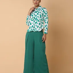 SHOWOFF Printed Shirt With Palazzo Co-Ords-picture-39