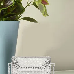 Lancer Stylish Embellished Box Clutch-picture-1