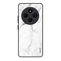 QRIOH Modern White Marble Printed Redmi 14C 5G Impact Resistant Back Case-picture-15