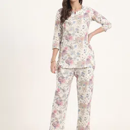 Divena Women Printed Pure Cotton Night suit-image-41