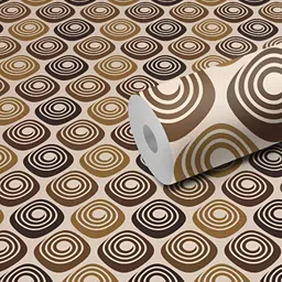 DeCorner Brown & Beige Printed Self-Adhesive Wardrobe Sticker-picture-16