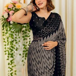 KALINI Leheriya Poly Chiffon Leheriya Saree-image-90