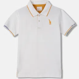 Blue Giraffe Boys Polo Collar Pockets T-shirt-image-52