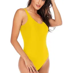 Dahr Women's Sleeveless Bodysuit, Sexy High Crew Neck Thong Tank Top-image-35