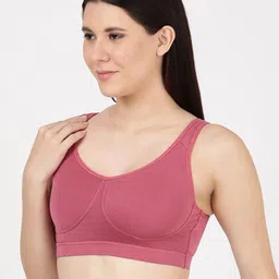 BLOSSOM Full Coverage Slip on Non Wired Removable Lightly Padded Bra image 3
