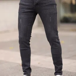 Trendyol Men Regular Fit Mid-Rise Mildly Distressed Jeans-33
