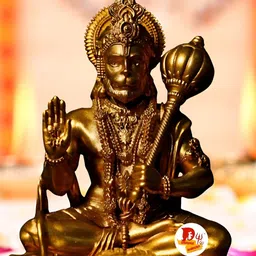 DARIDRA BHANJAN Gold-Toned Religious Idol Showpiece-picture-20