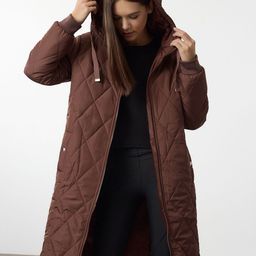 Trendyol Quilted Hooded Overcoat-image-11