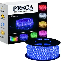 216 LEDs 3 m Blue Steady String Rice Lights-12